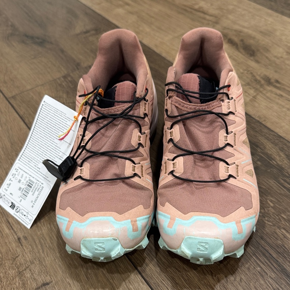 Salomon Speedcross Pink and Mint Shoes